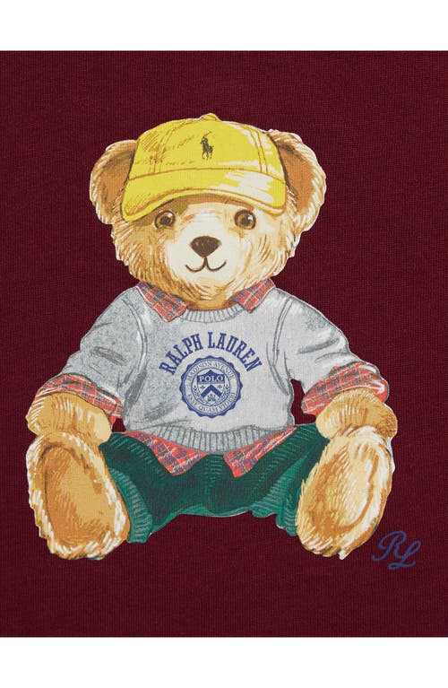 Ralph Lauren Baby Boys Polo Bear Tracksuit In Burgundy