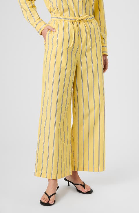 Rhodes Pop Nico Stripe Cotton Drawstring Pants