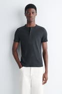 COS Slim-Fit Ribbed Henley T-Shirt