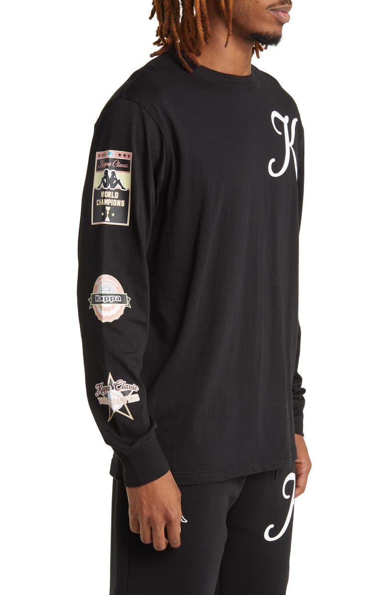 KAPPA Long Sleeve Cotton Graphic T-Shirt, Alternate, color,