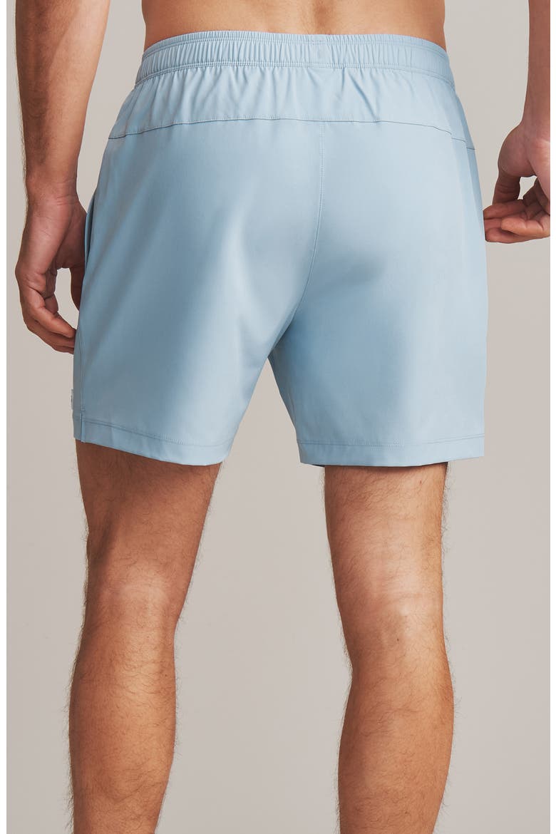 5.5-Inch Water Repellent Swim Trunks, Alternate, color, ARCTIC BLUE
