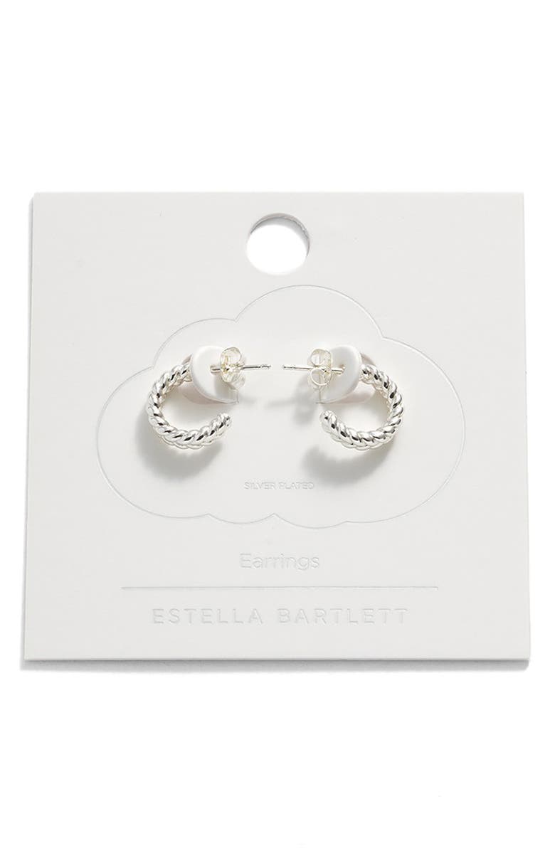Estella Bartlett Large Woven Hoop Earrings, Main, color, 