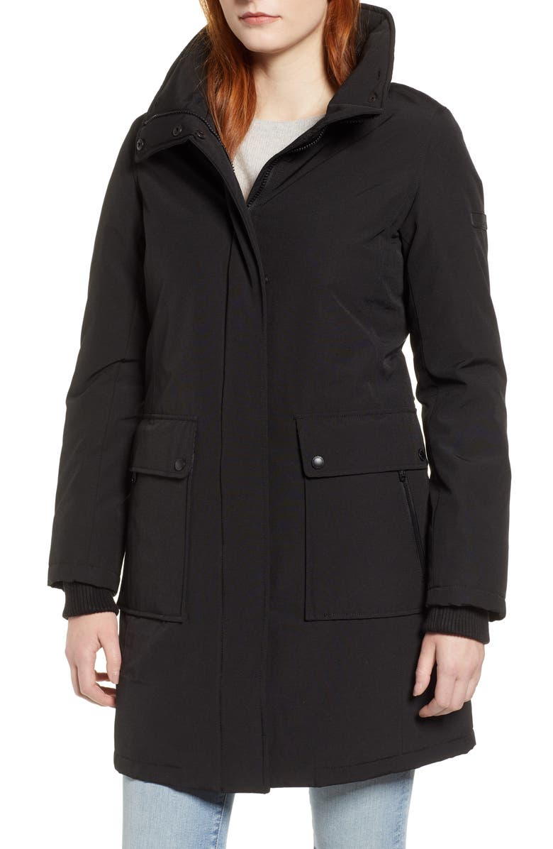 Sam Edelman Faux Fur Trim Canvas Parka, Alternate, color,