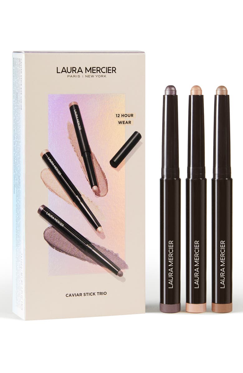 Laura Mercier Caviar Stick Eyeshadow Trio $96 Value, Main, color, 