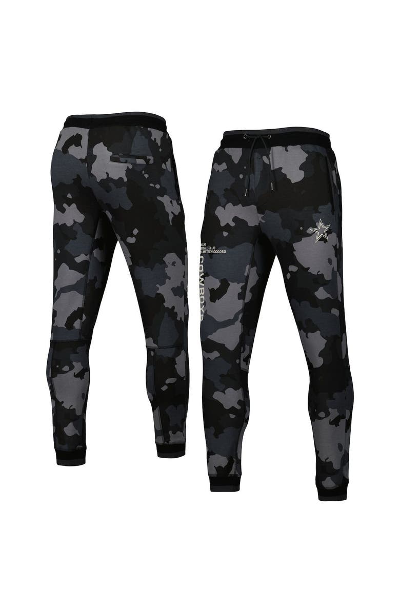 THE WILD COLLECTIVE Unisex The Wild Collective Black Dallas Cowboys Camo Jogger Pants, Main, color, Black