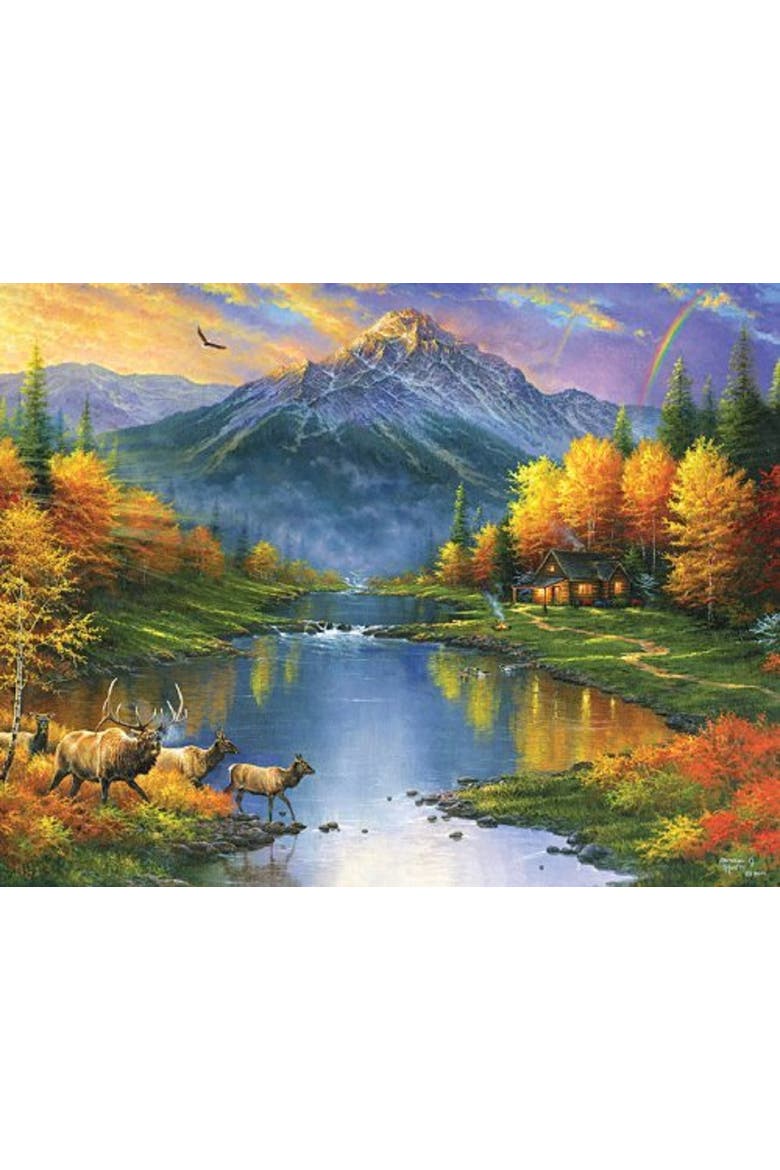 Mountain Retreat 1000 piece Jigsaw Puzzle for Adults Large Pieces, Alternate, color, Multicolor