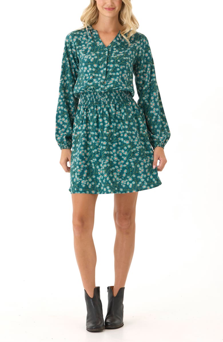 Threads 4 Thought Piper Floral Long Sleeve Dress, Main, color, 