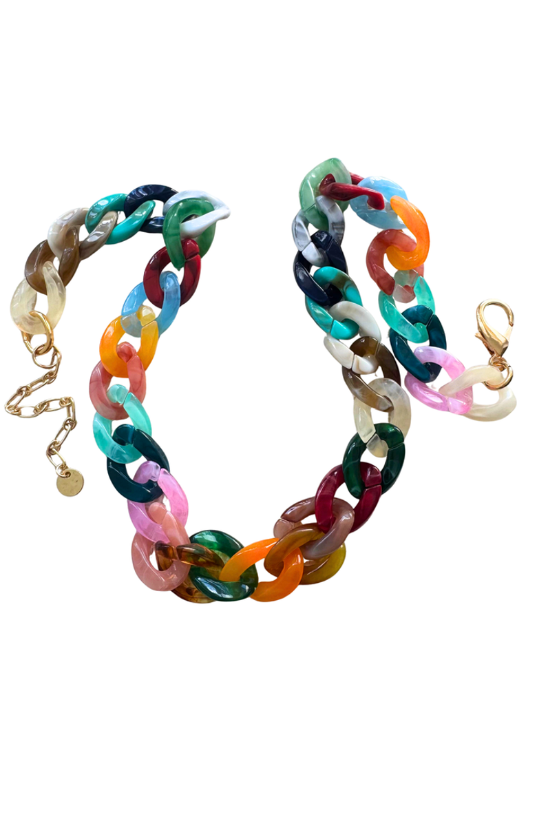 Erin McDermott Jewelry Girl's Just Wanna Have Fun Necklace, Main, color, Red