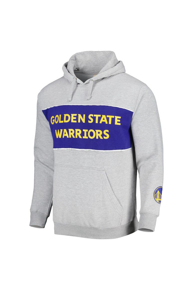 Men's Fanatics Branded Heather Gray Golden State Warriors Wordmark French Terry Pullover Hoodie, Alternate, color, Heather Gray