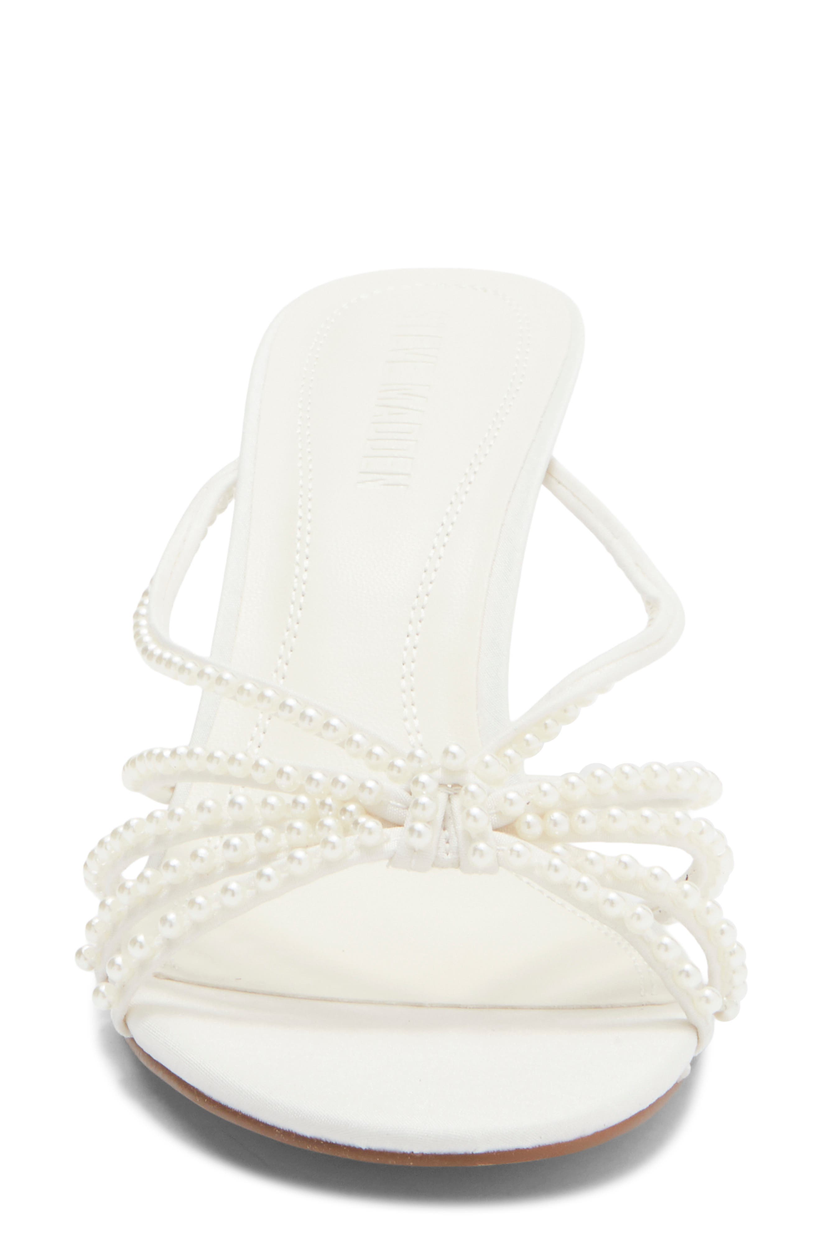 Steve Madden Edna Slide Sandal, Alternate, color, Pearl