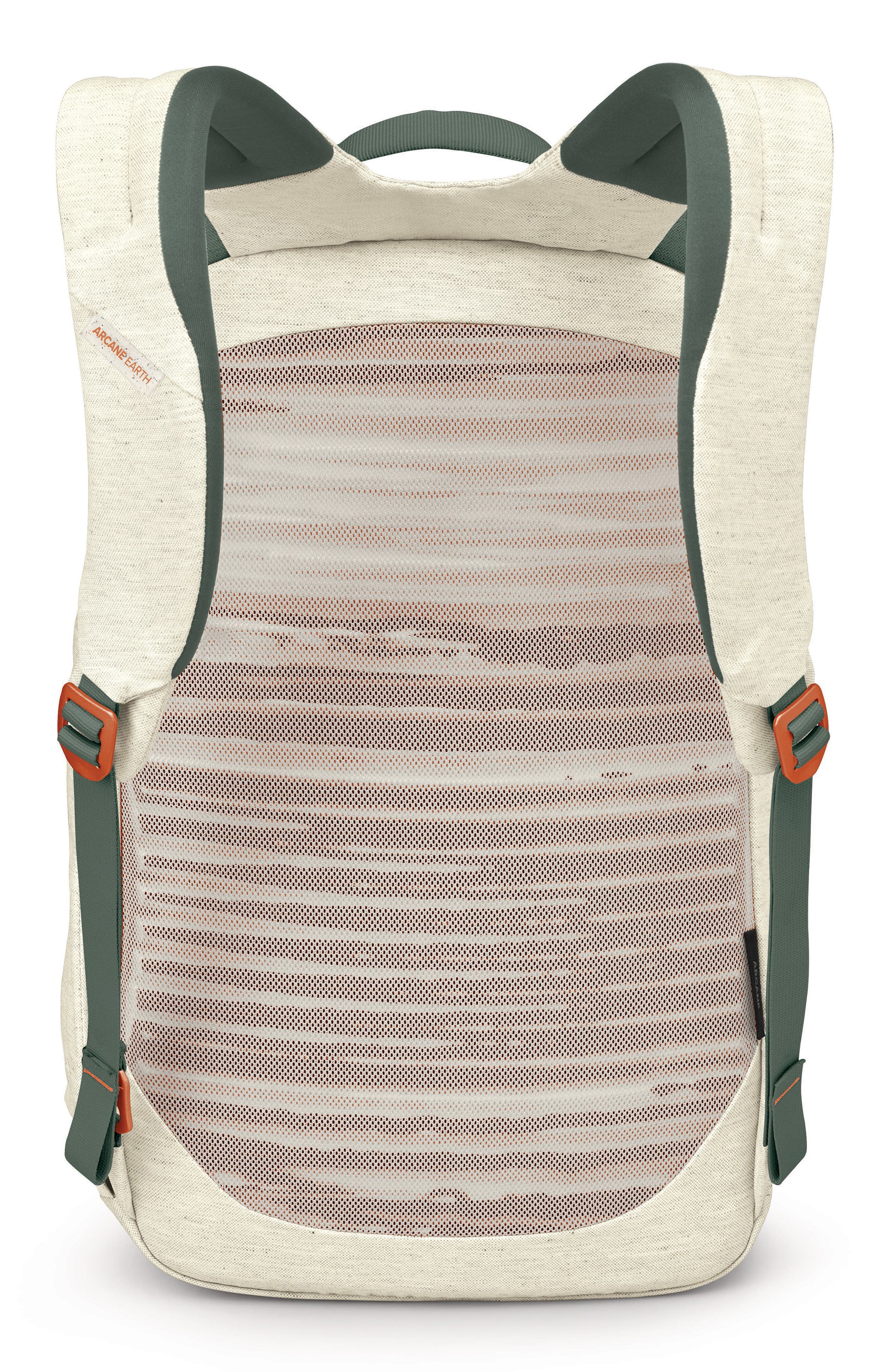 Arcane Roll Top Backpack, Alternate, color, MOON BEIGE-PINE LEAF