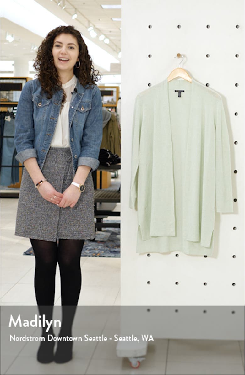 Organic Linen Blend Long Cardigan, sales video thumbnail