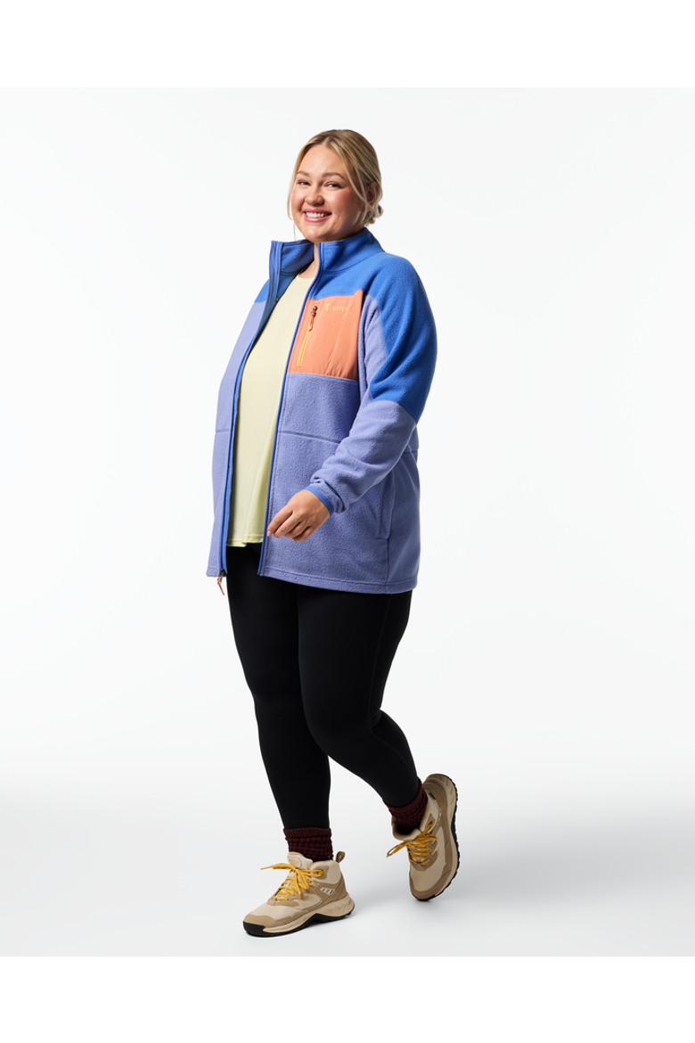 Abrazo Fleece Full-Zip Jacket - Women's, Alternate, color, Azure and Aster