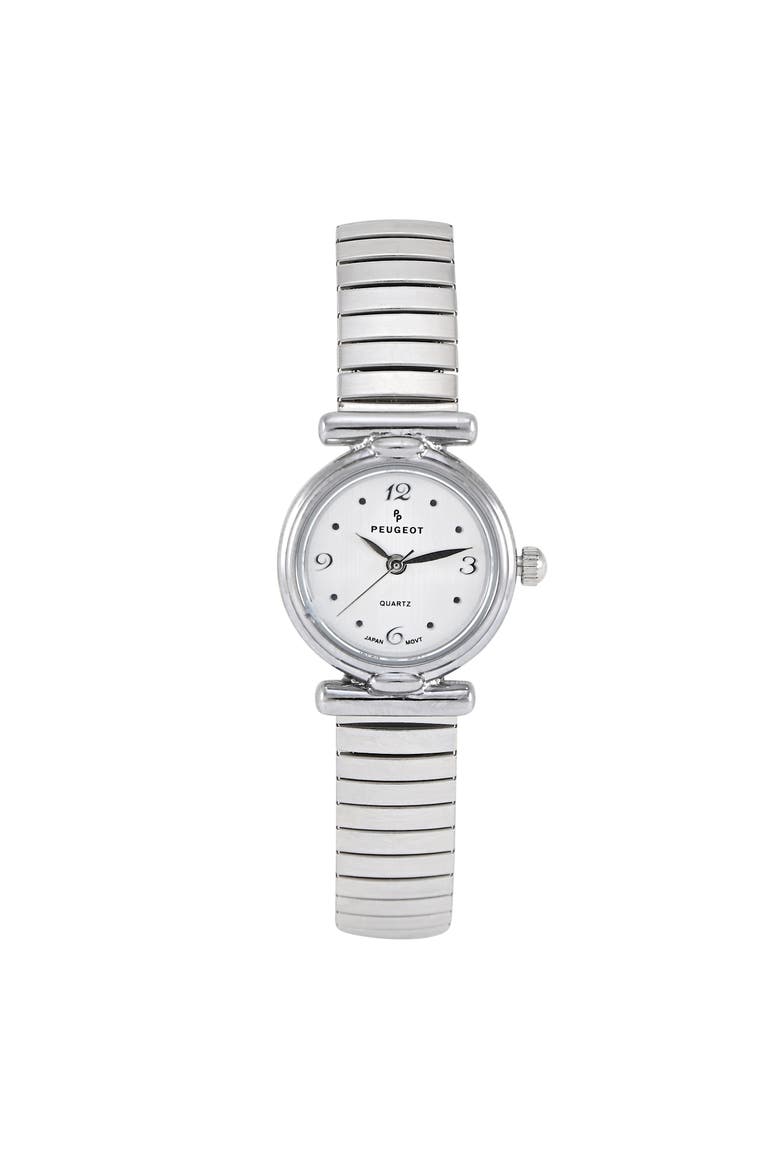Easy Read Expansion Stretch Watch- 25MM, Main, color, Silver
