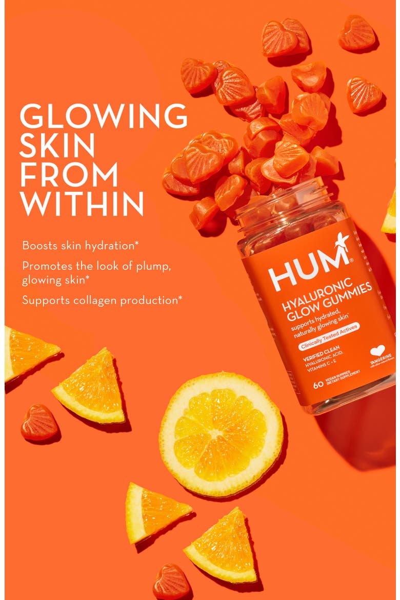 Glow Sweet Glow Gummies Skin Hydration Dietary Supplement, Alternate, color, NO COLOR