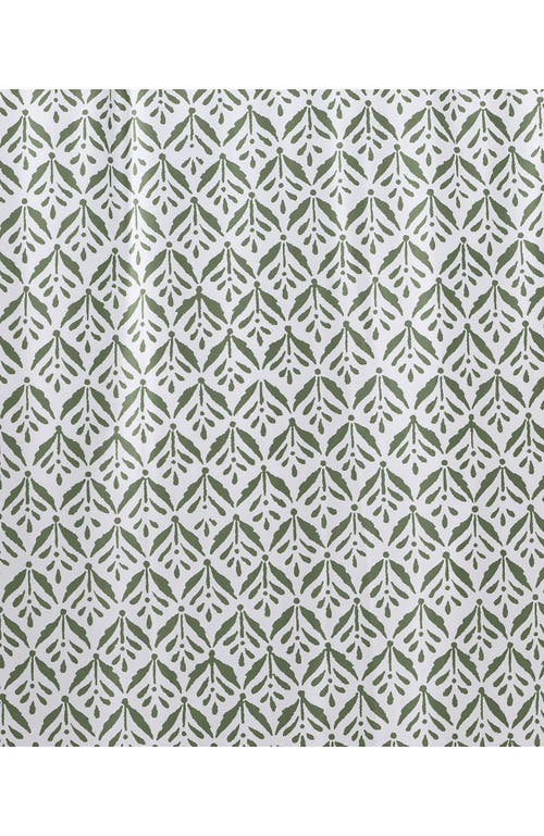 Lands' End 400 Thread Count Premium Supima Cotton No Iron Sateen Duvet Bed Cover In Stone Green Wood Block Floral