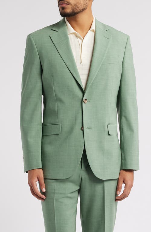 Nordstrom Henrik Trim Fit Stretch Italian Wool Suit Separate Jacket In Green