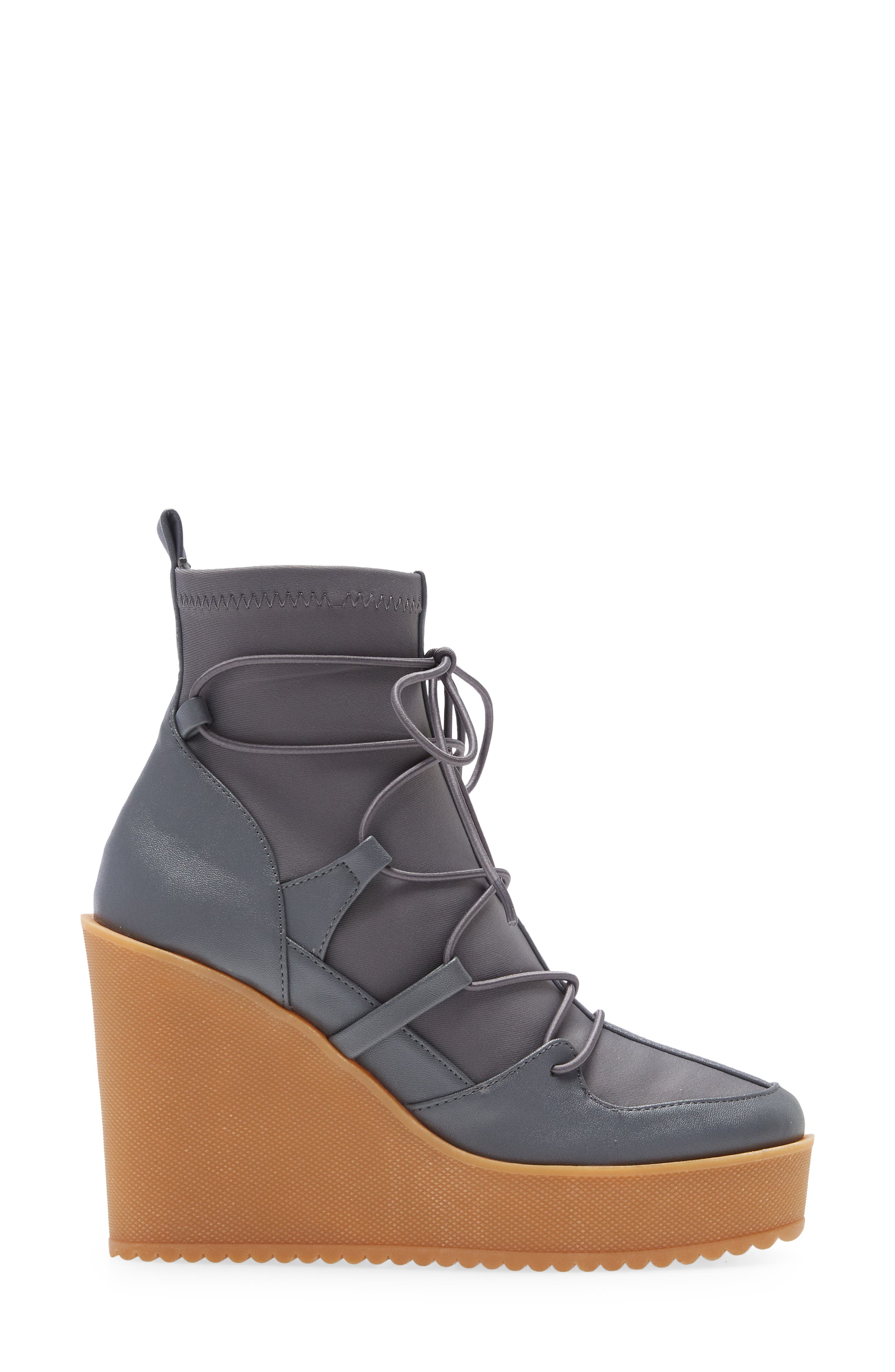 Atomic Wedge Lace-Up Bootie, Alternate, color, GREY MULT