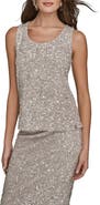 Donna Karan New York Sequin Scoop Neck Tank