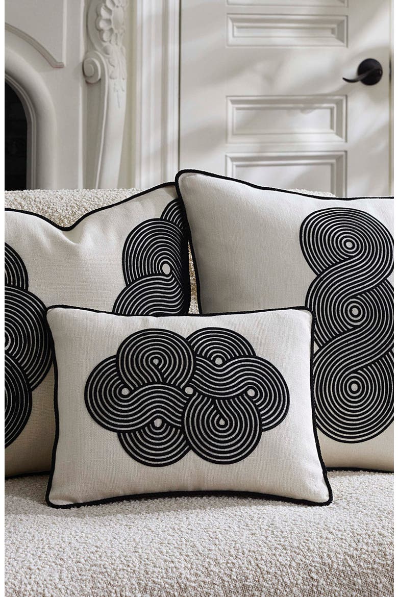 Pompidou B&W Pillow, Alternate, color, Cloud