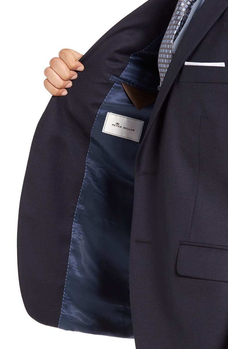 Peter Millar 'Flynn' Classic Fit Navy Wool Blazer, Alternate, color, 