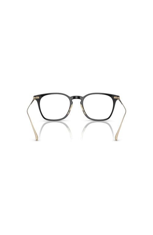 Giorgio Armani 49mm Rectangle Optical Glasses In Black