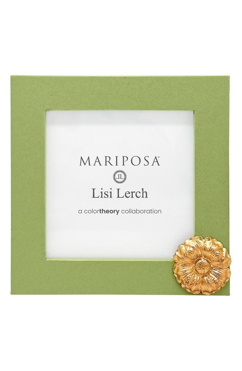 Mariposa Flower Meadow 4 x 4-Inch Picture Frame, Main, color, Green