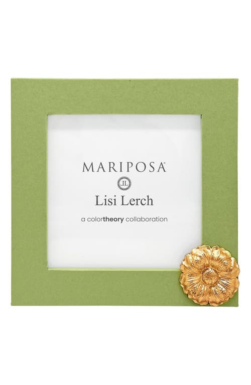 Mariposa Flower Meadow 4 X 4-inch Picture Frame In Green