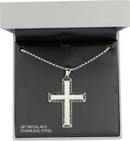 AMERICAN EXCHANGE Men's Cross Pendant Necklace