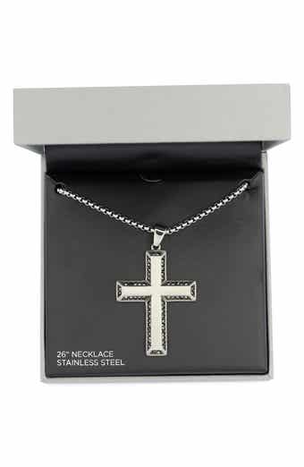AMERICAN EXCHANGE Men's Cross Pendant Necklace