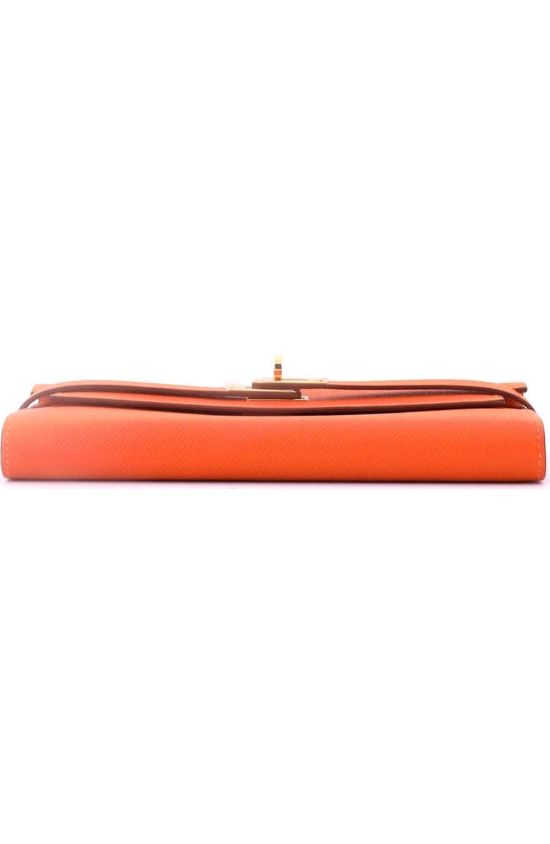 Pre-Owned Hermes Kelly Wallet Epsom Long, Alternate, color, Feu