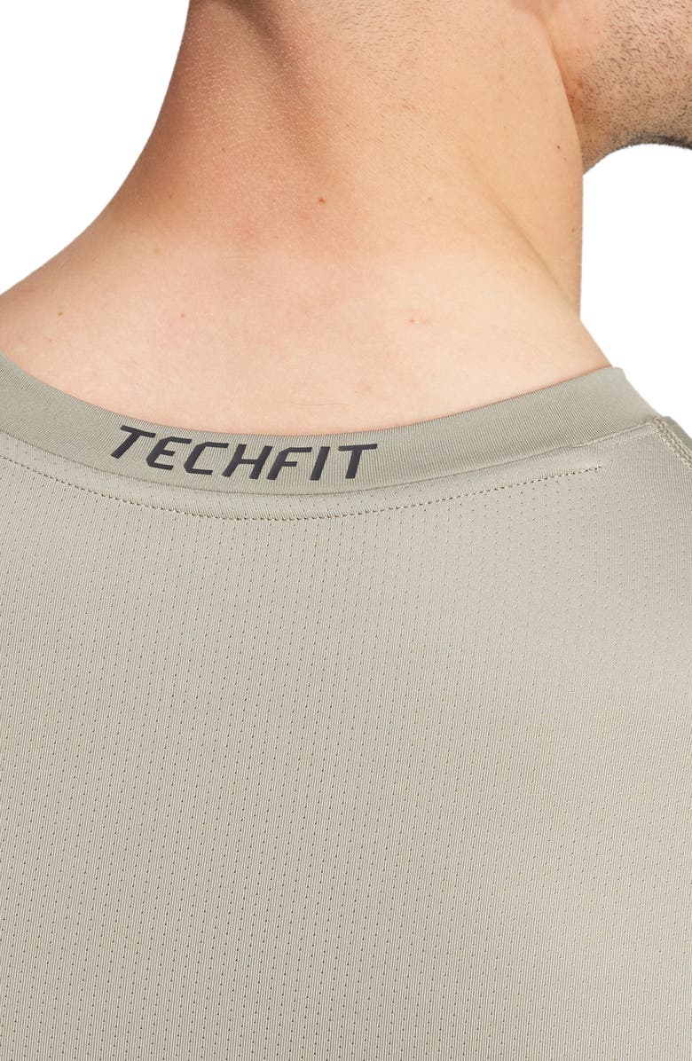 adidas Techfit AEROREADY Long Sleeve Training T-Shirt, Alternate, color, 