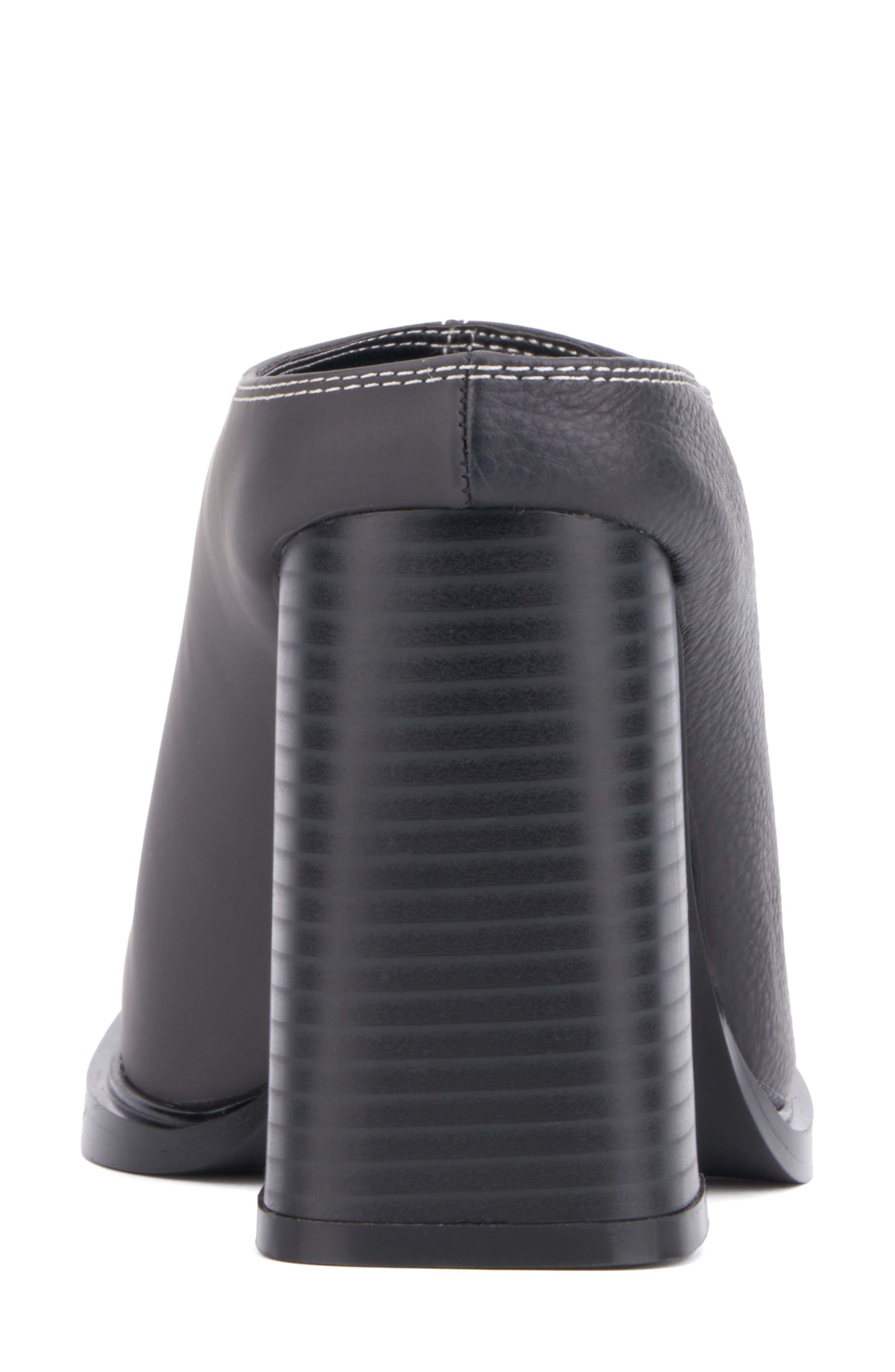 OLIVIA MILLER Square Toe Mule, Alternate, color, Black