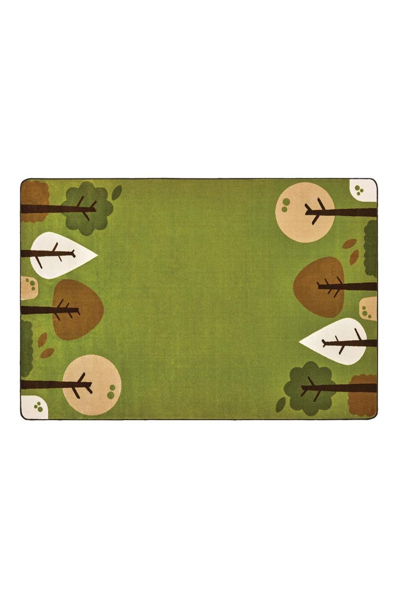 Tranquil Trees Carpets, Main, color, Green