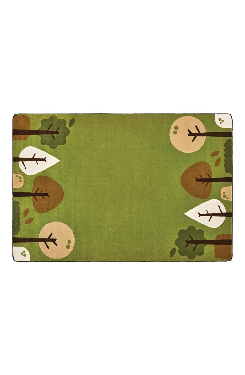 Kaplan Early Learning Company Tranquil Trees Carpets, Main, color, Green