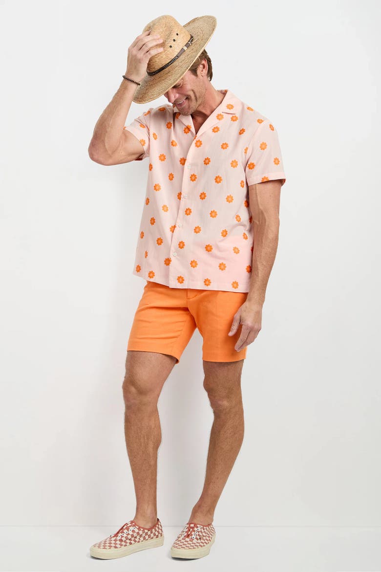 Felix Camp Shirt Daisy Dots, Alternate, color, Daisy Dots
