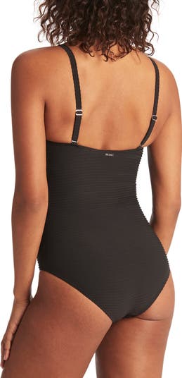 U-Bar Bandeau One-Piece Swimsuit
