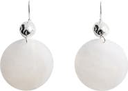 MANGO Shell Pendant Drop Earrings