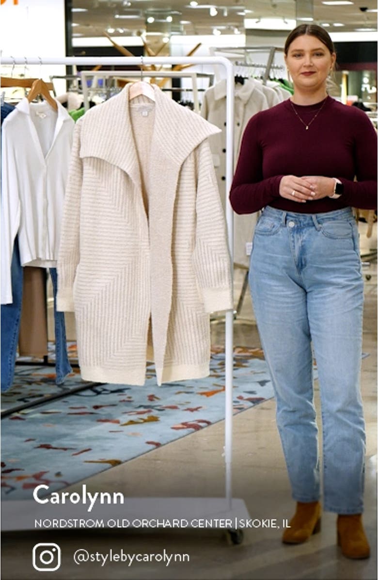 CozyChic<sup>™</sup> Angular Stripe Cardigan, sales video thumbnail