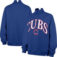 '47 Women's '47 Royal Chicago Cubs Oversized Vantage Mock Neck Sweatshirt