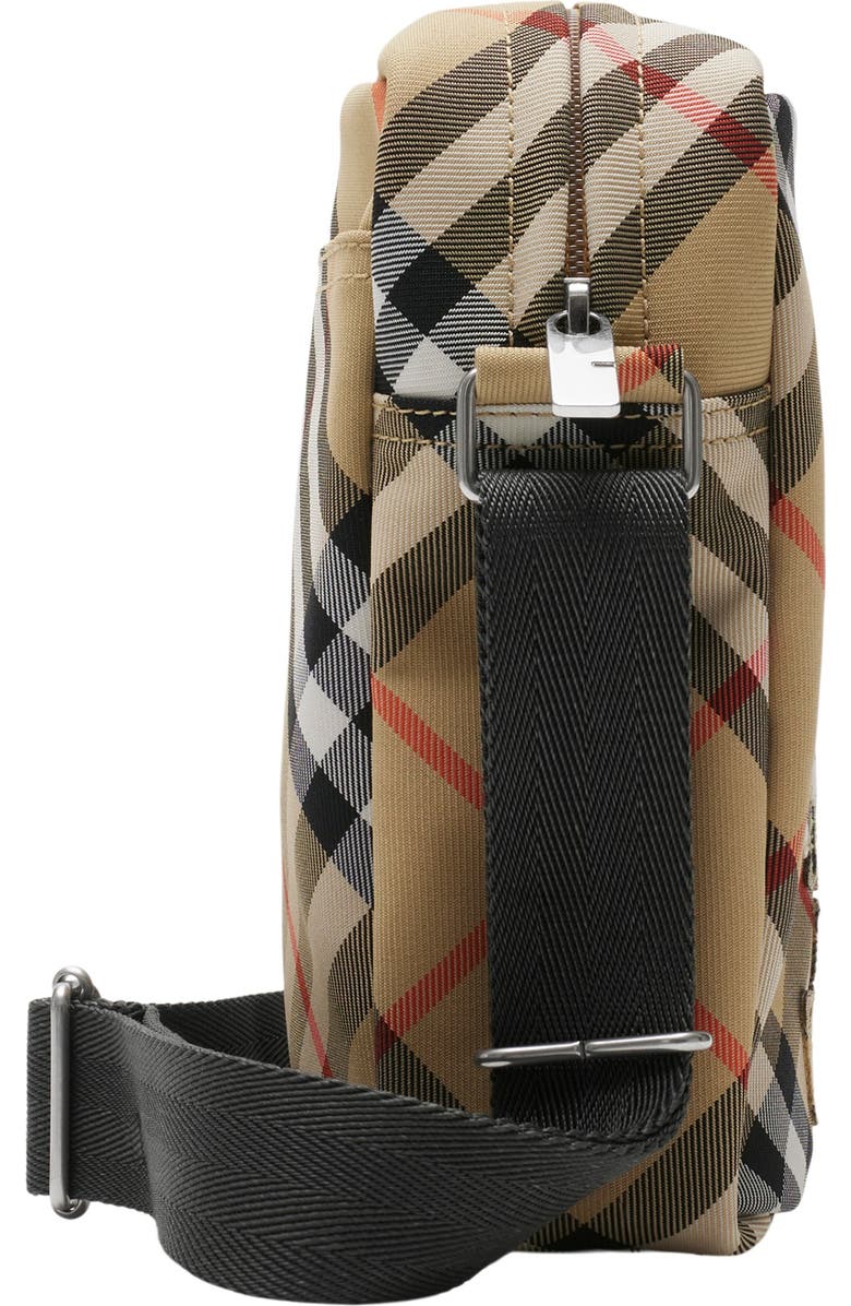 Burberry Check Phone Bag, Alternate, color, Sand
