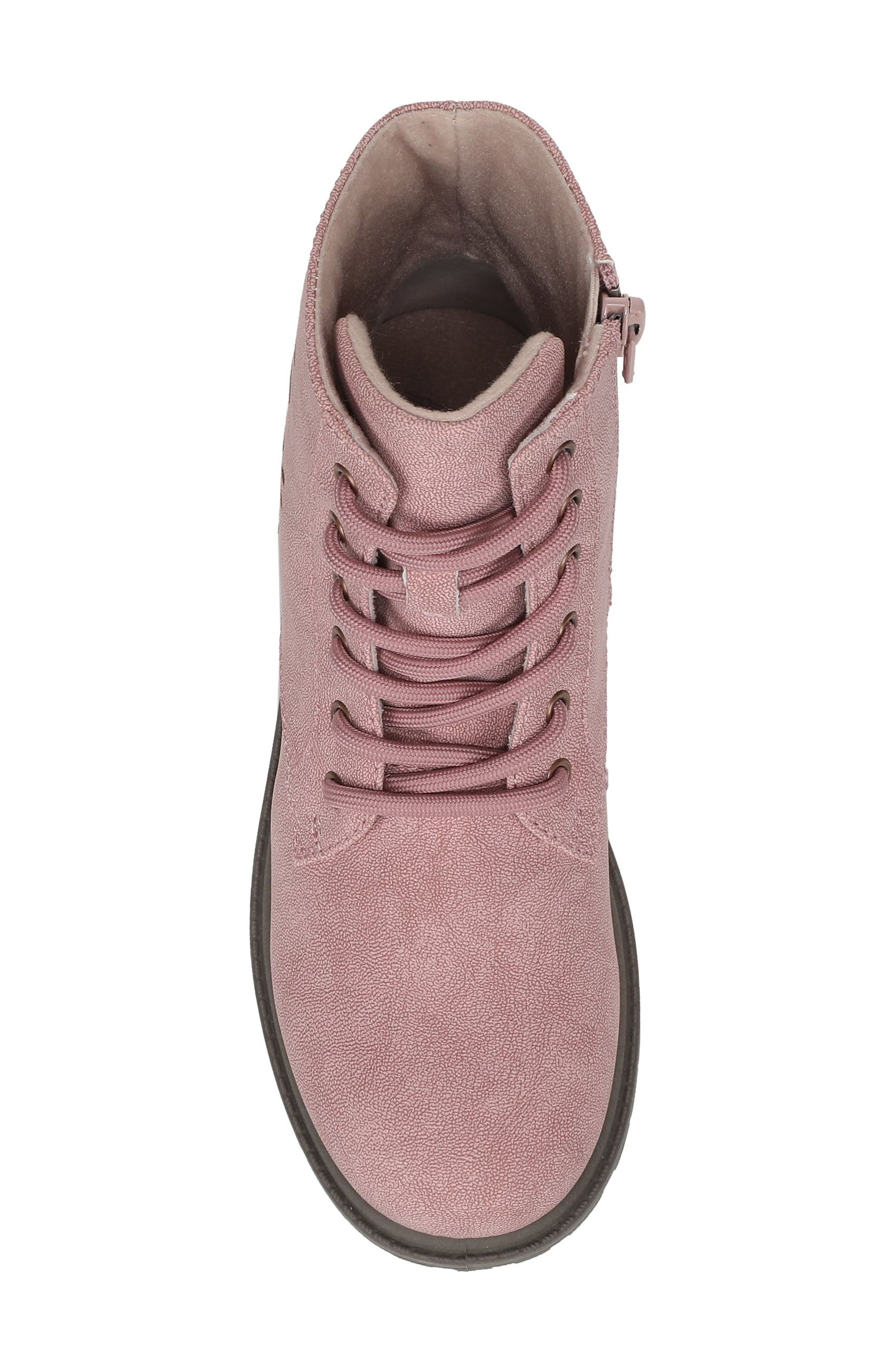 Kids' Rena 2 Faux Leather Boot, Alternate, color, PINK FAUX NUBUCK