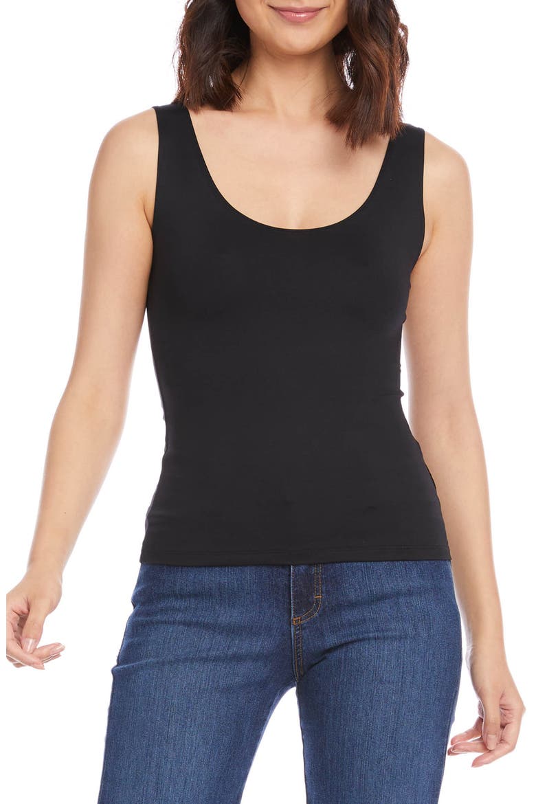 Scoop Neck Tank, Main, color, BLACK