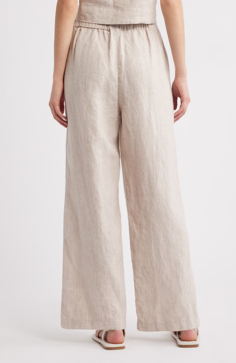 Rails Emmie Linen Drawstring Pants, Alternate, color, Heathered Flax