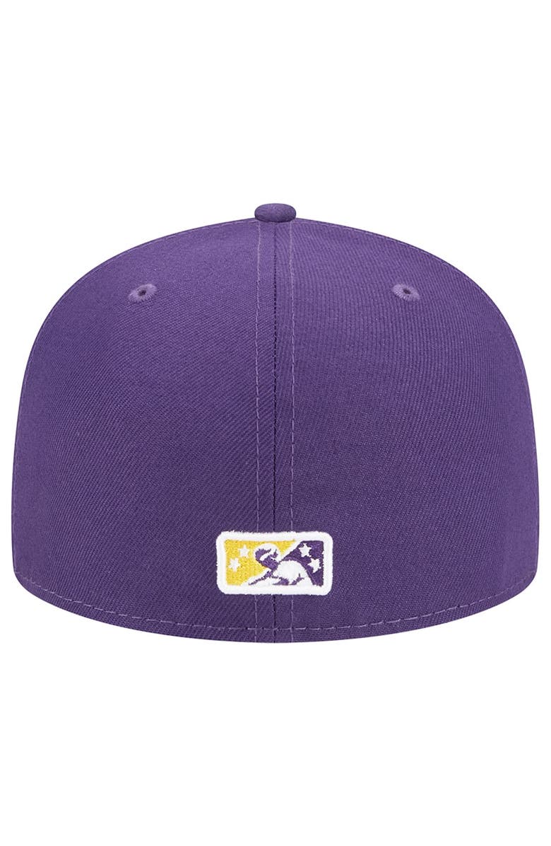 New Era Men's New Era Purple Charlotte Knights Theme Nights Uptown  59FIFTY Fitted Hat, Alternate, color, Purple