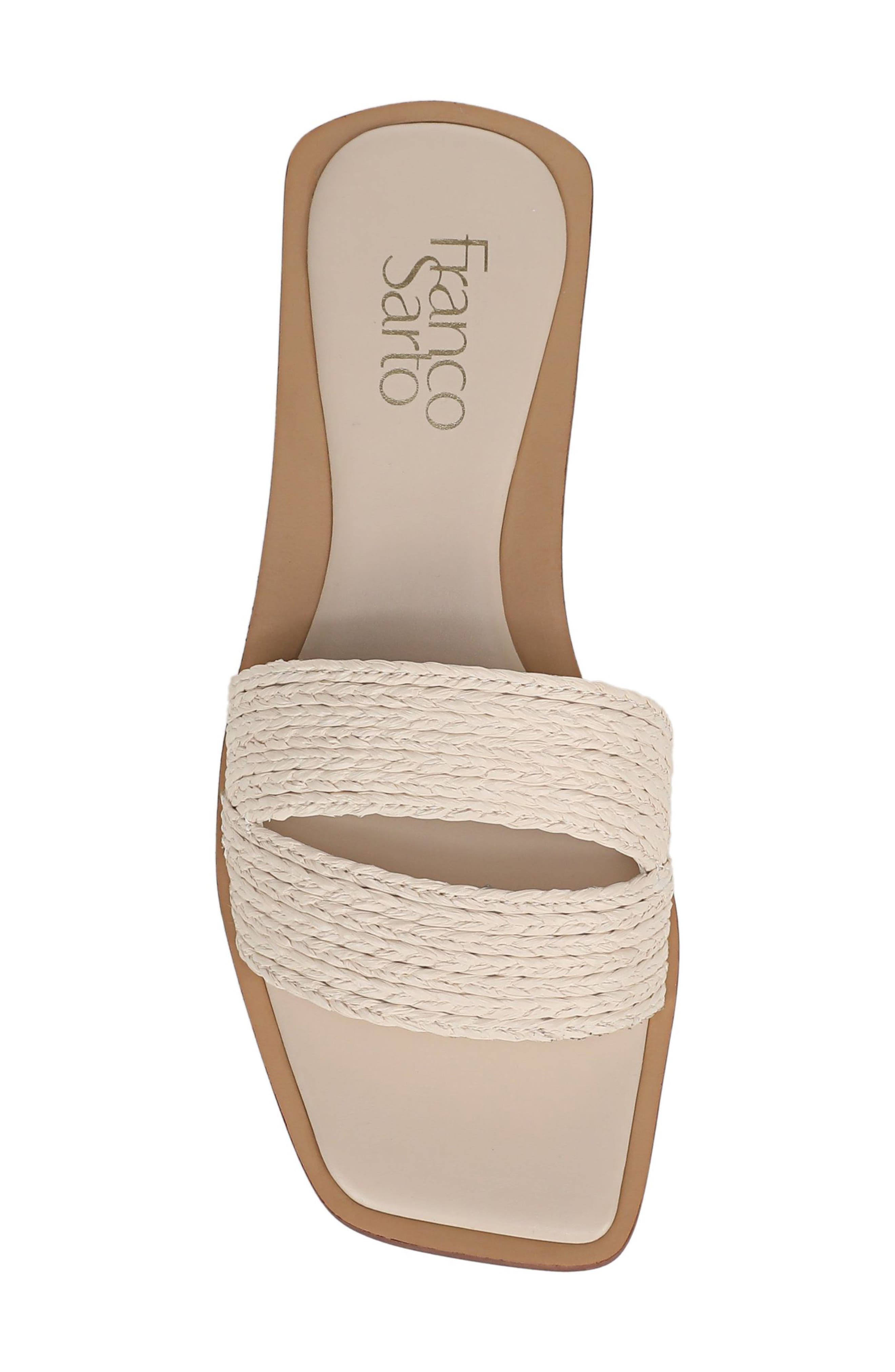 Emilana Slide Sandal, Alternate, color, LINEN WHITE