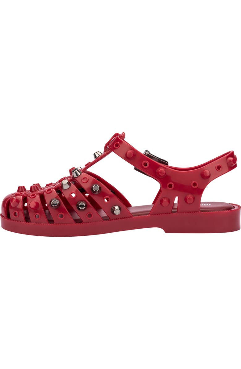 Melissa Possession Stud Fisherman Sandal, Alternate, color, Red