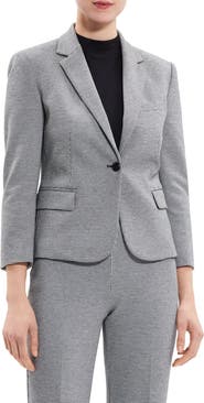 Theory Shrunken Houndstooth Blazer