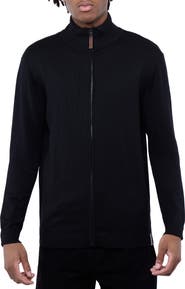 Spring + Mercer Mock Neck Full Zip Sweater