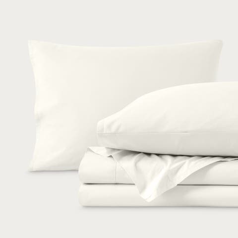 100% Organic Cotton Percale Cooling Sheet Set